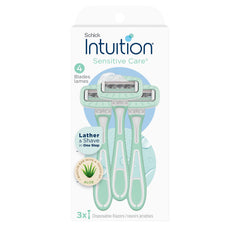 Schick Intuition rasoir avec barre hydratante integree pour un rasage doux