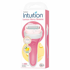 INTUITION Rasoir Citron Baies Brise pour un rasage sans crème et parfum frais.
