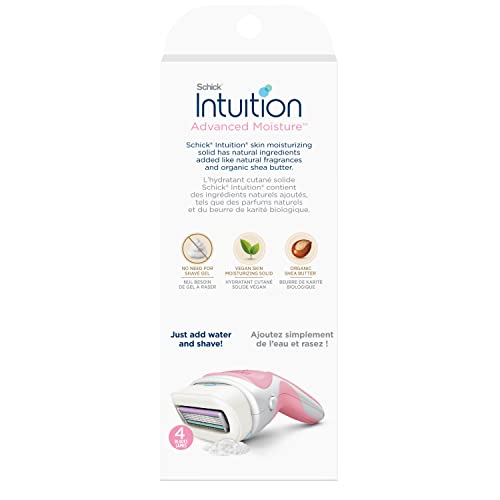 INTUITION rasoir avec manche ergonomique pour une prise en main confortable.