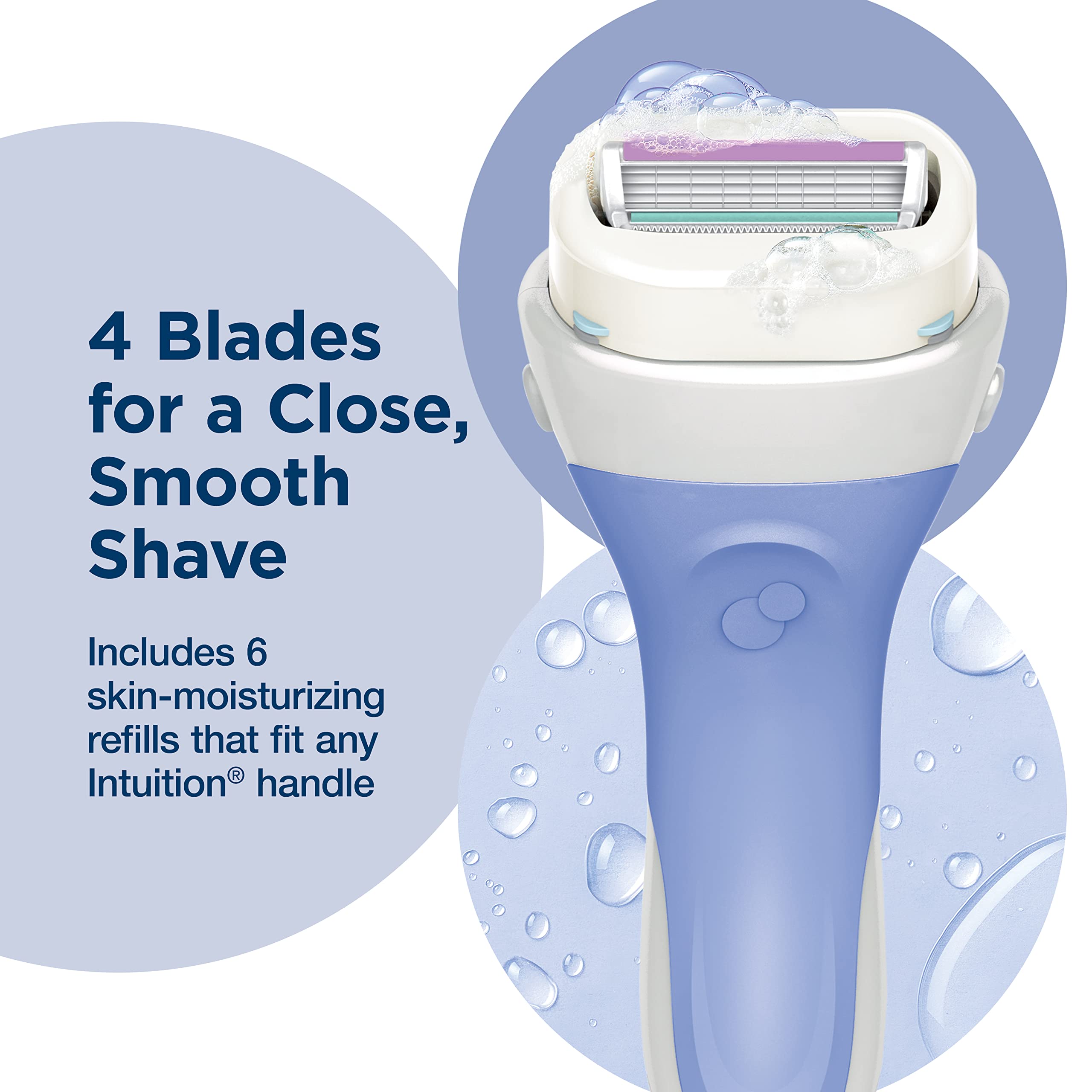 Six-cartridge pack keeps you covered for multiple shaves before replacement.