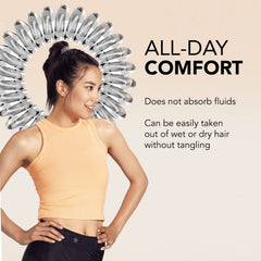 Invisibobble gros-volume-cheveux-epais spirale transparente, maintien sûr et flexible.