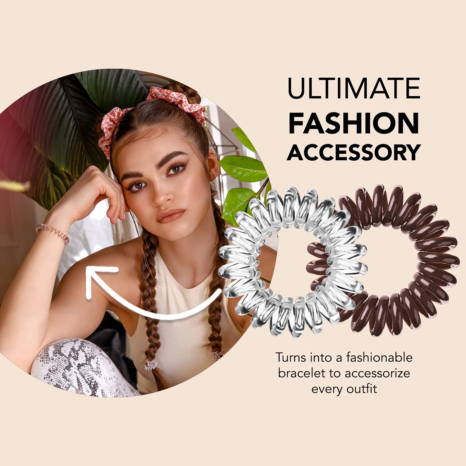 Invisibobble Original, confort sur cheveux épais sans tirer.