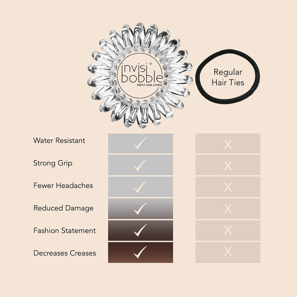 Invisibobble Original, pack de 8 serre-cheveux couleurs assorties.