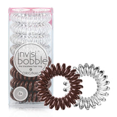 Invisibobble Original, serre-cheveux spirale transparente, traction homogène sans traces.