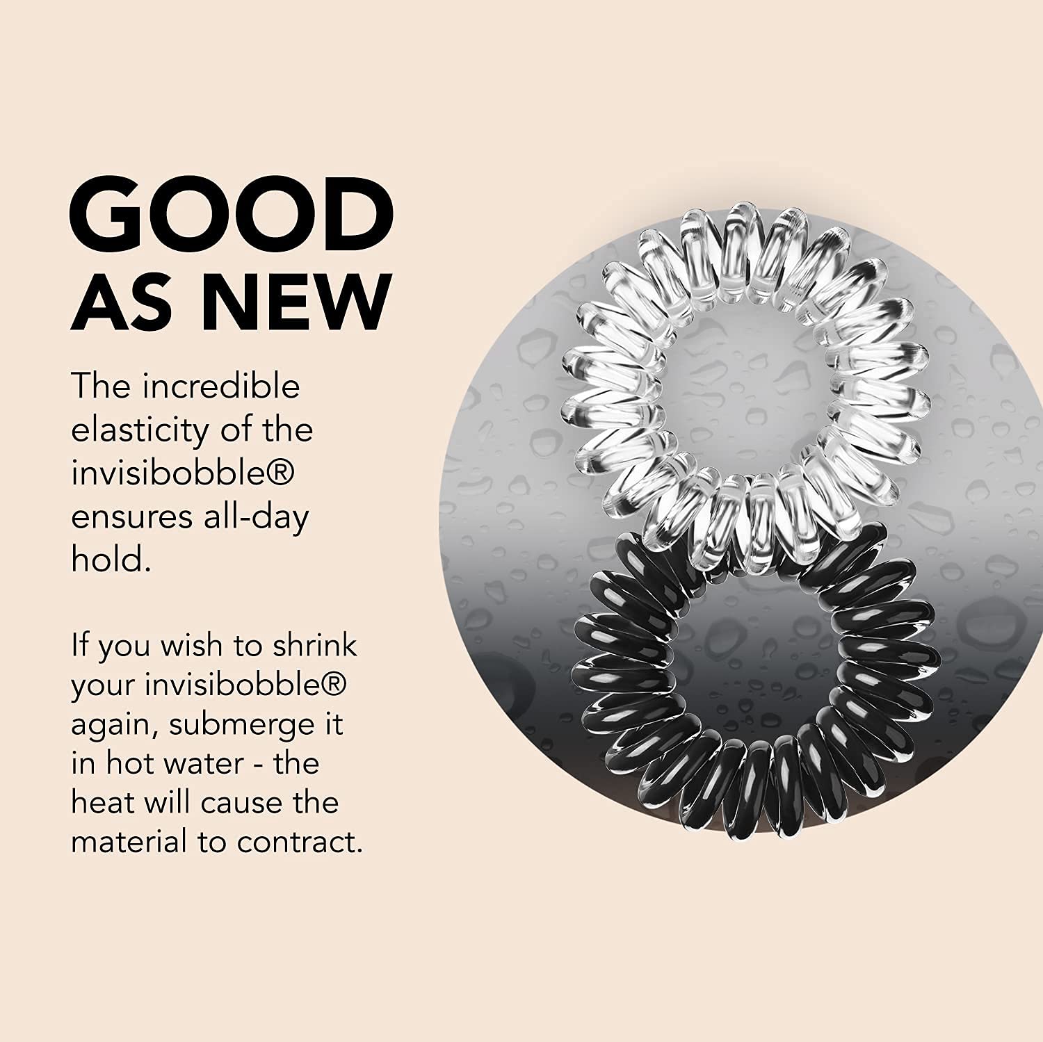 L'invisibobble Original spirale-accessoire-coiffure ajoute une touche pratique et tendance.