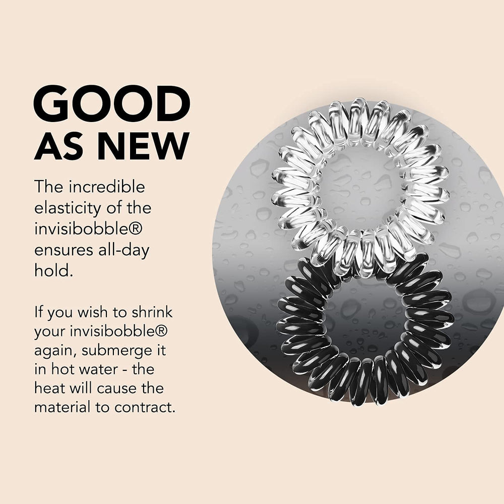 L'invisibobble Original spirale-accessoire-coiffure ajoute une touche pratique et tendance.