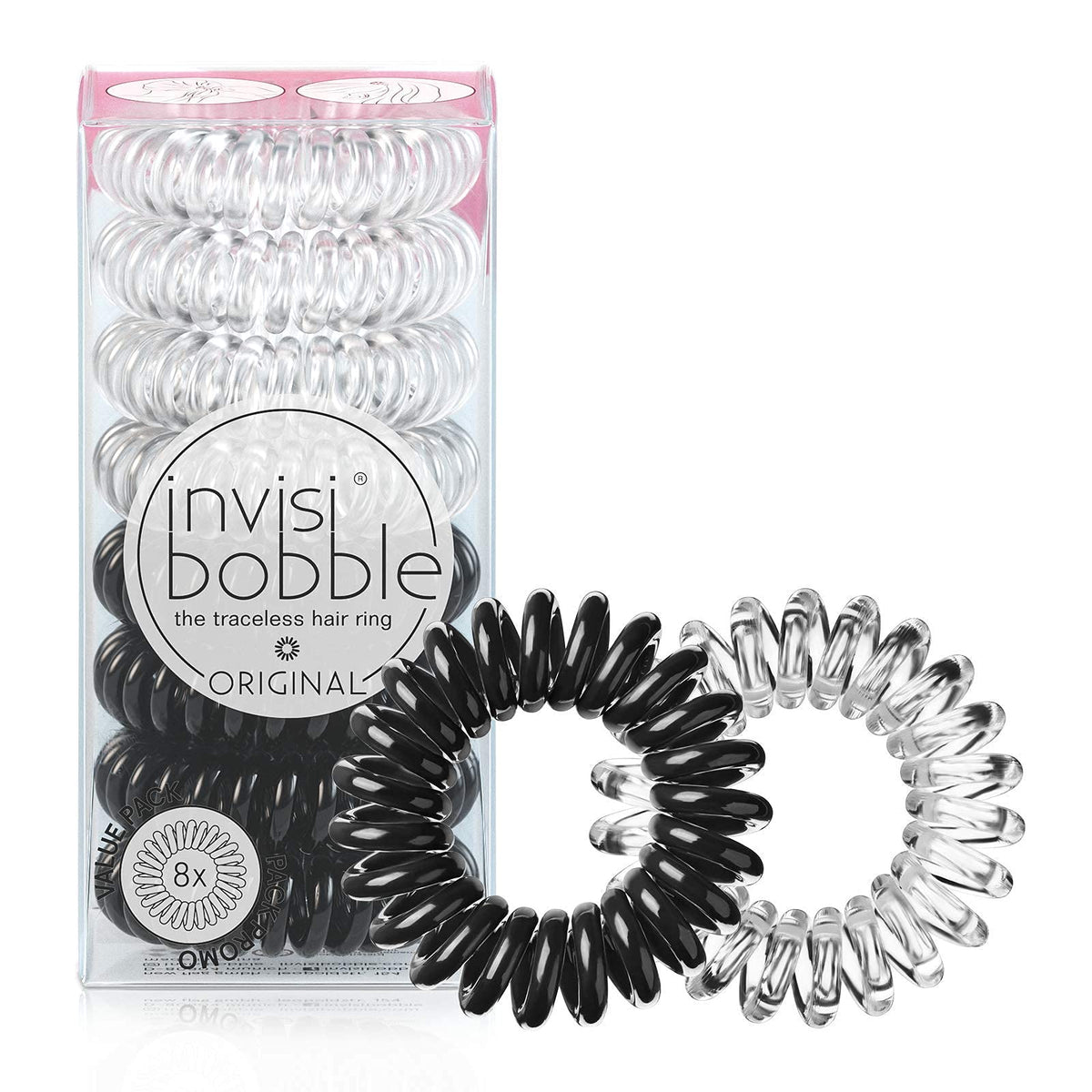 L'invisibobble Original spirale cheveux clair offre un maintien doux sans traces.