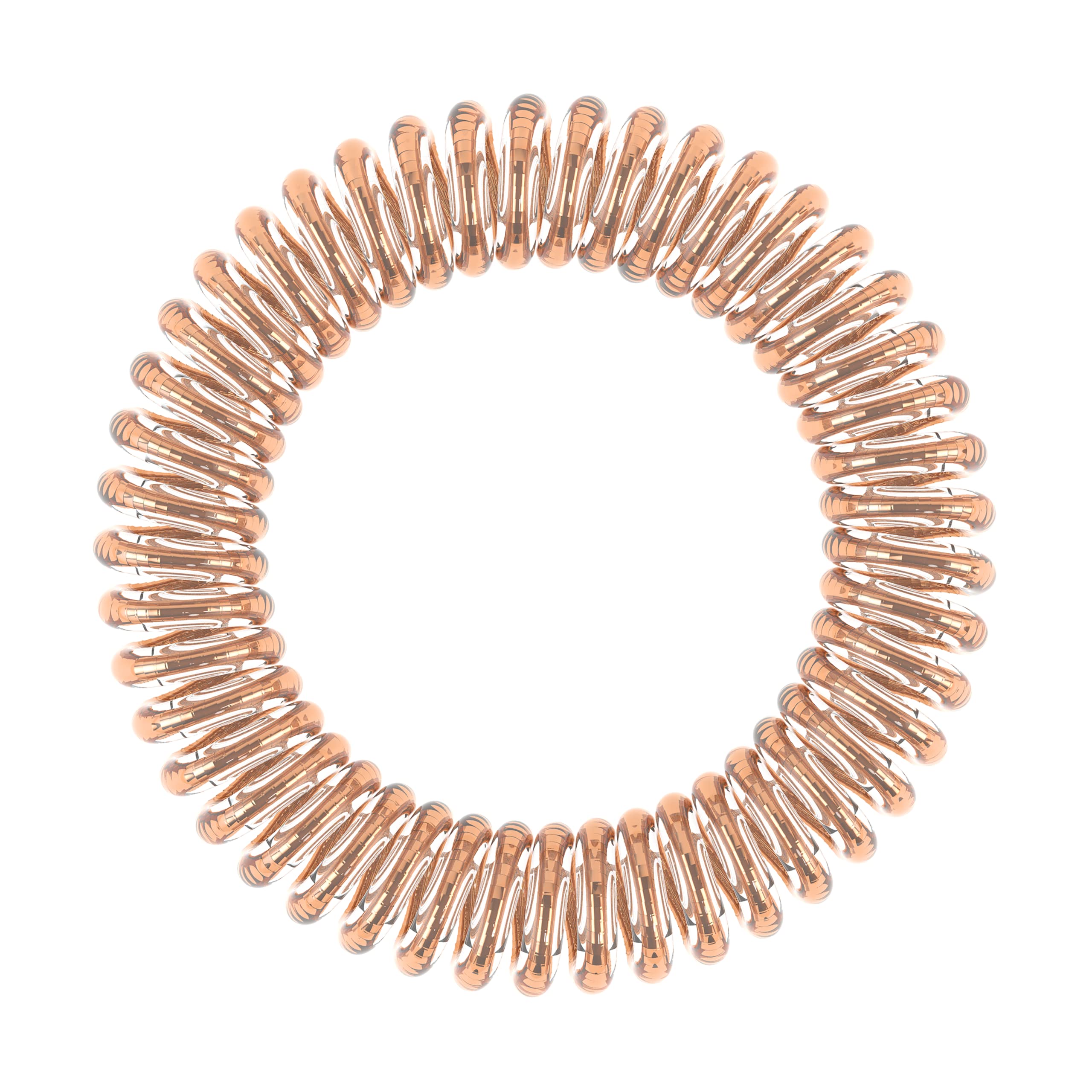 Couleur Bronze d'invisibobble Original Traceless Spiral, polyvalente et éclat naturelle.