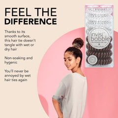 Invisibobble Original, utilisation quotidienne en queue de cheval sans traces.