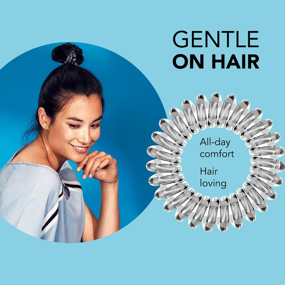 Invisibobble routine-soiree spirale transparente, style rapide et sans effort.