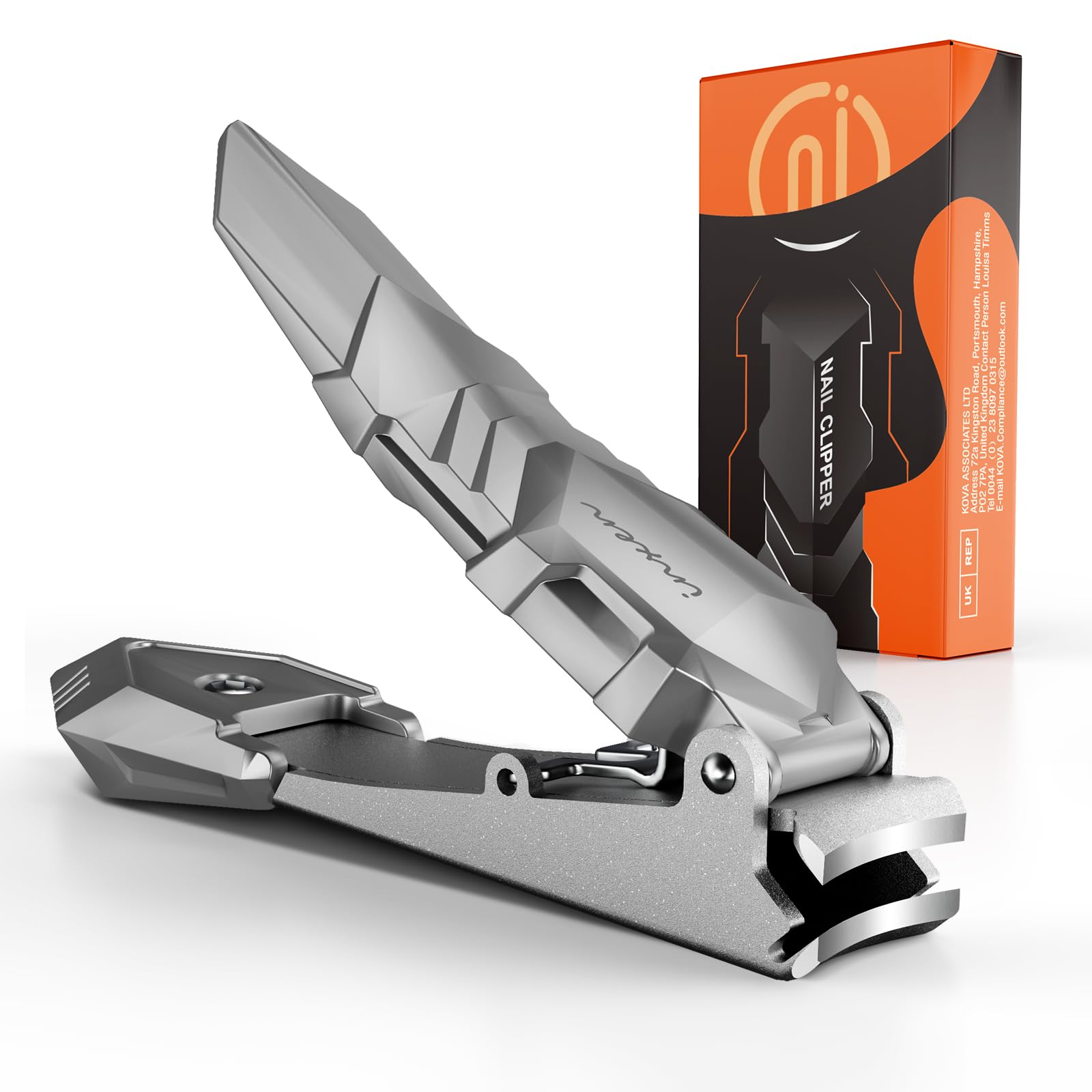 INXEN coupe-ongles avec collecteur, coupe précise et nettoyage sans éclaboussures.