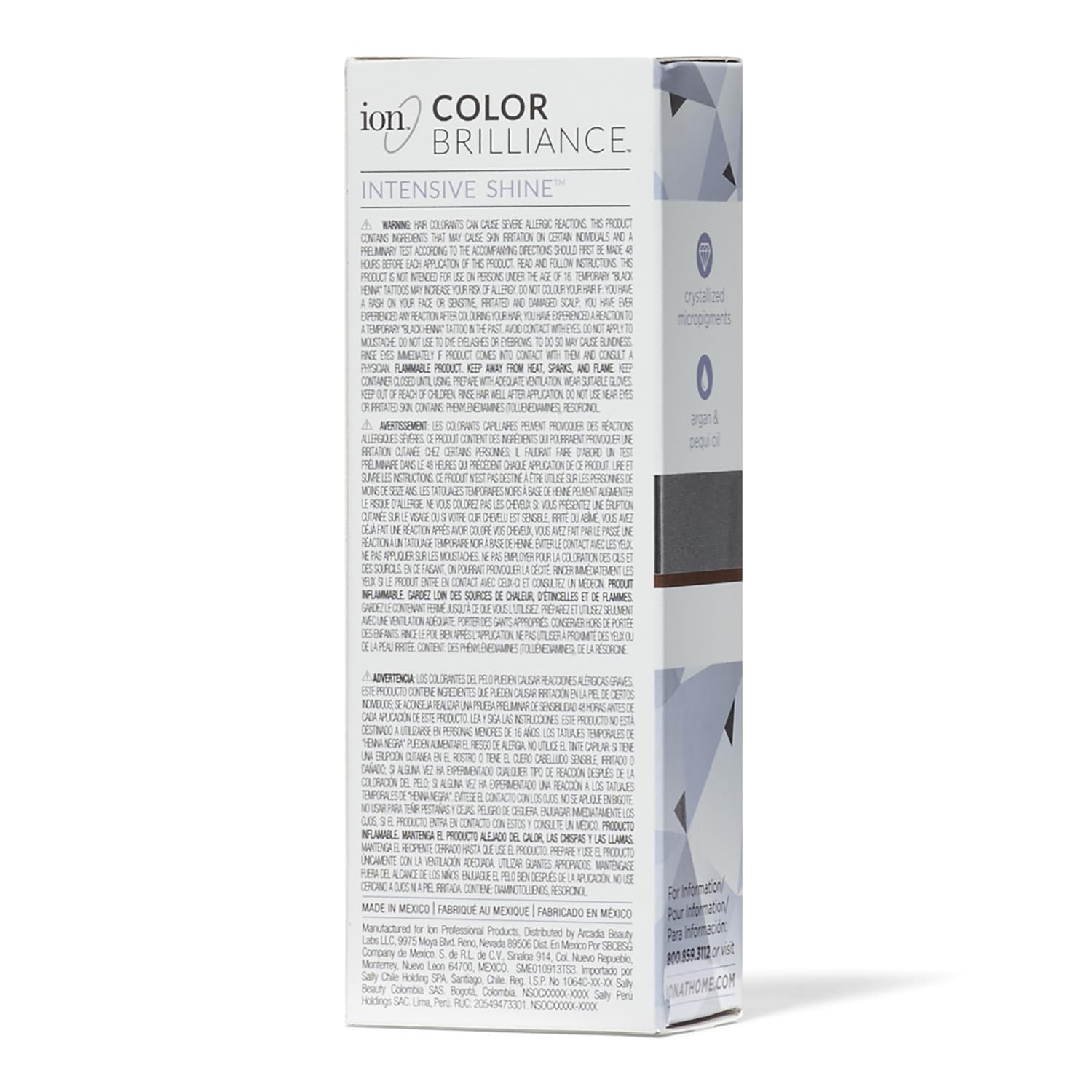 Ion 1V Noir – échantillon mèche, couverture des gris