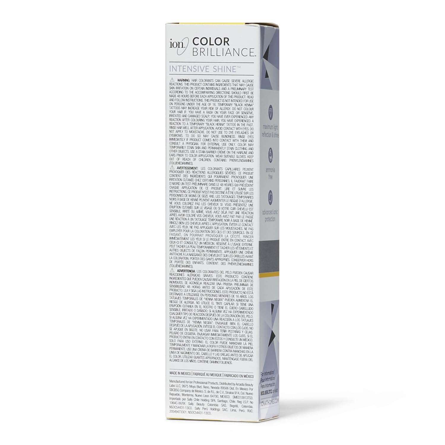 Ion Brillance Intense 10A Crème : application homogène et absorption rapide.
