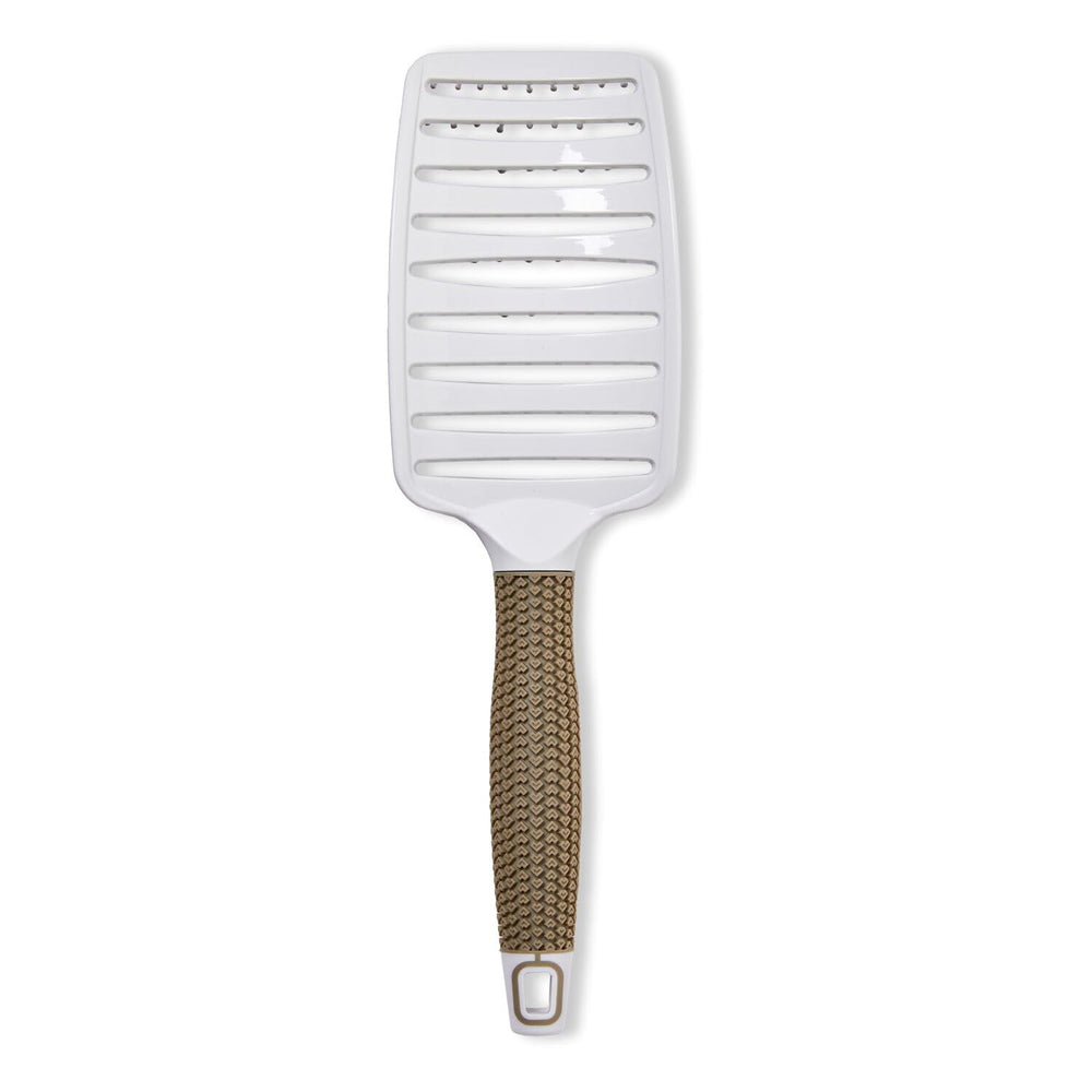 Brosse Ion Blowout design ergonomique pour une prise en main confortable.