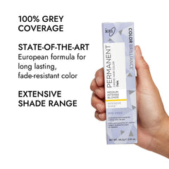 Ion Coloration crème cheveux 7NN, couverture des gris impeccable avec faible teneur en ammoniac.