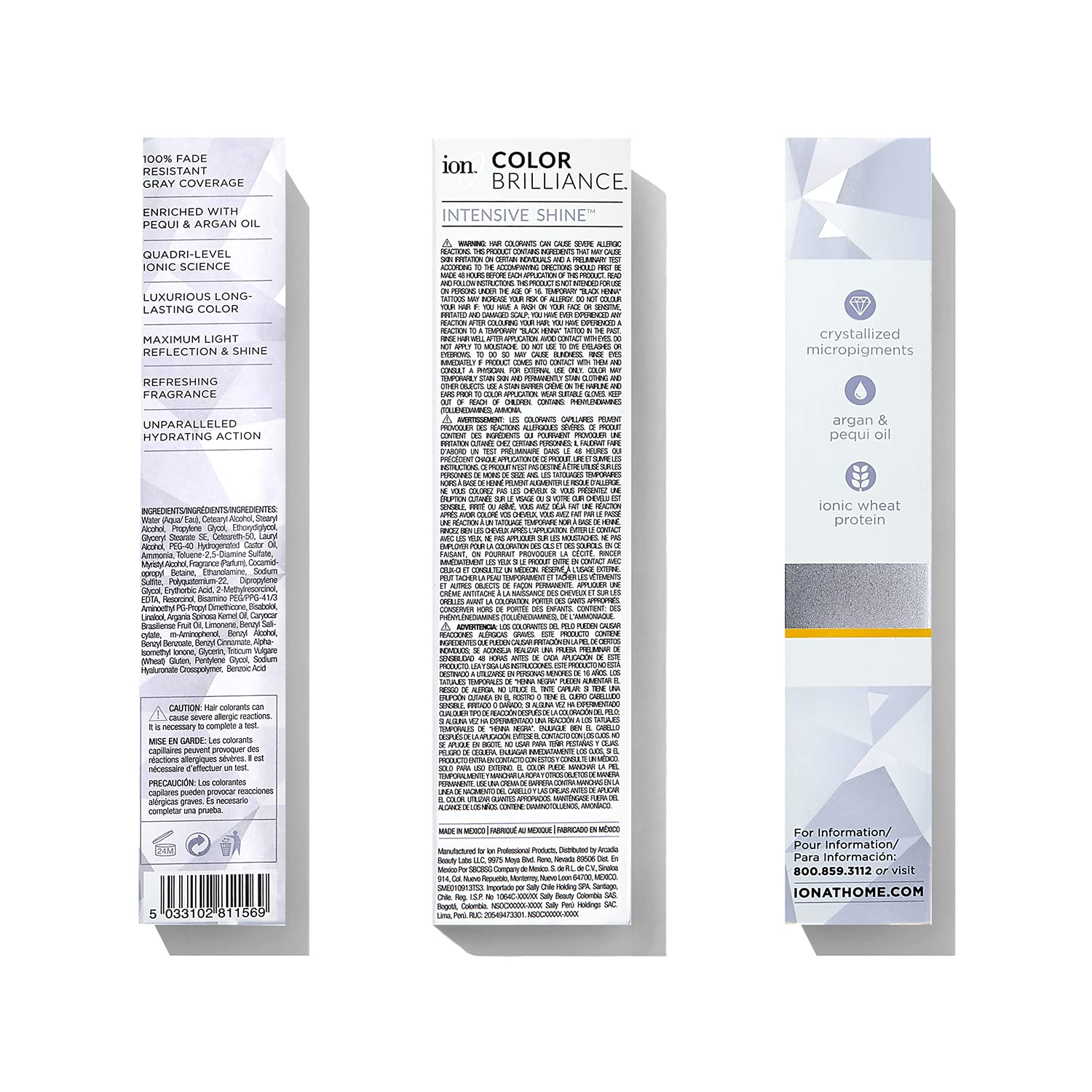 Ion Coloration crème cheveux 7NN, application précise pour une couleur blonde moyenne et résistante.