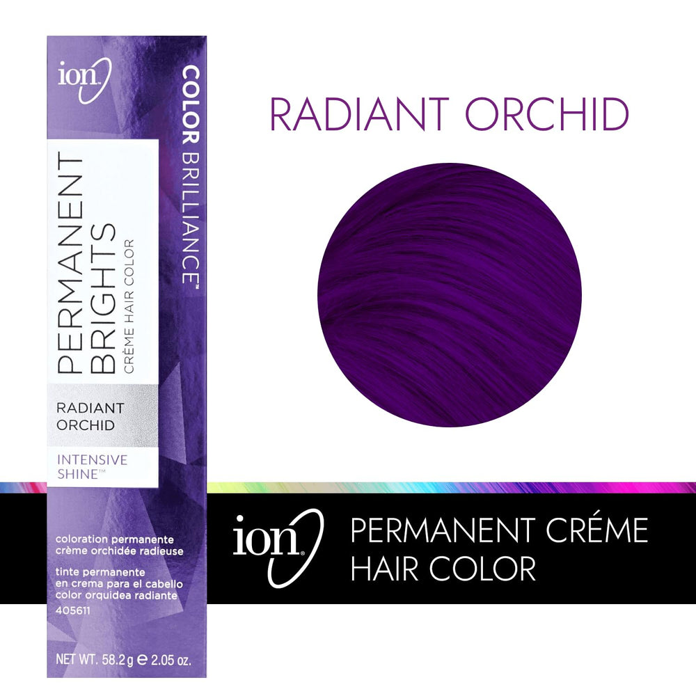 Ion Coloration Crème Permanente Orchidée Radieuse, protéine de germes de blé nourrissante.