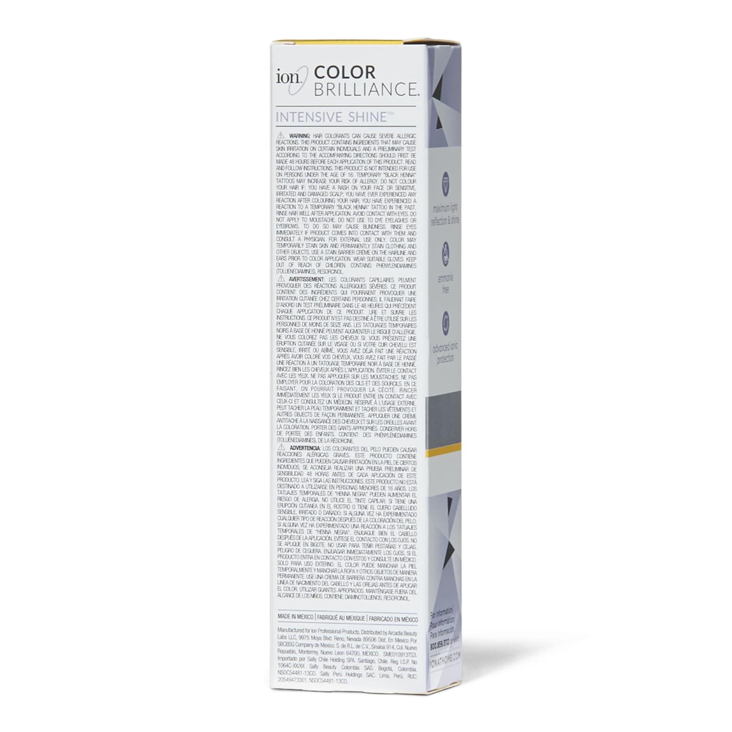 Ion Intensive Shine 7N : texture crème riche offrant couleur durable et brillance