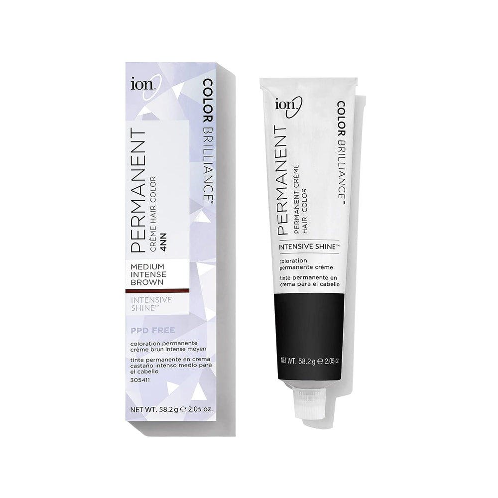 Ion Creme Permanent 4NN – Nuancier teintes pour choisir une couleur harmonieuse.