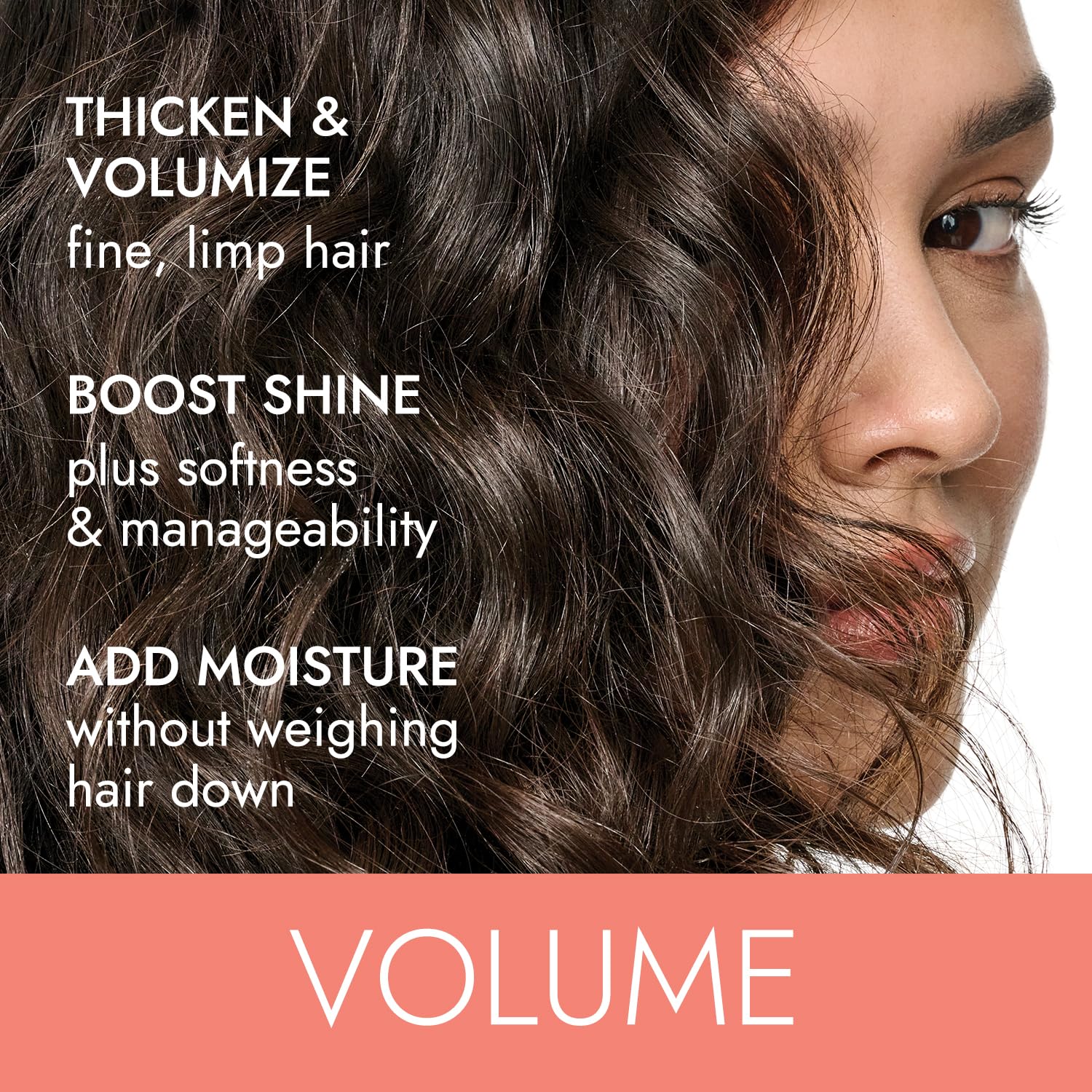 Ion épaississant offre volume naturel pour cheveux fins.