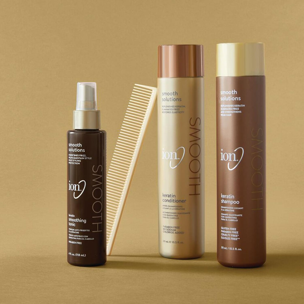 Ion Masque Kératine Lissage, résultats éclatants et cheveux résistants.