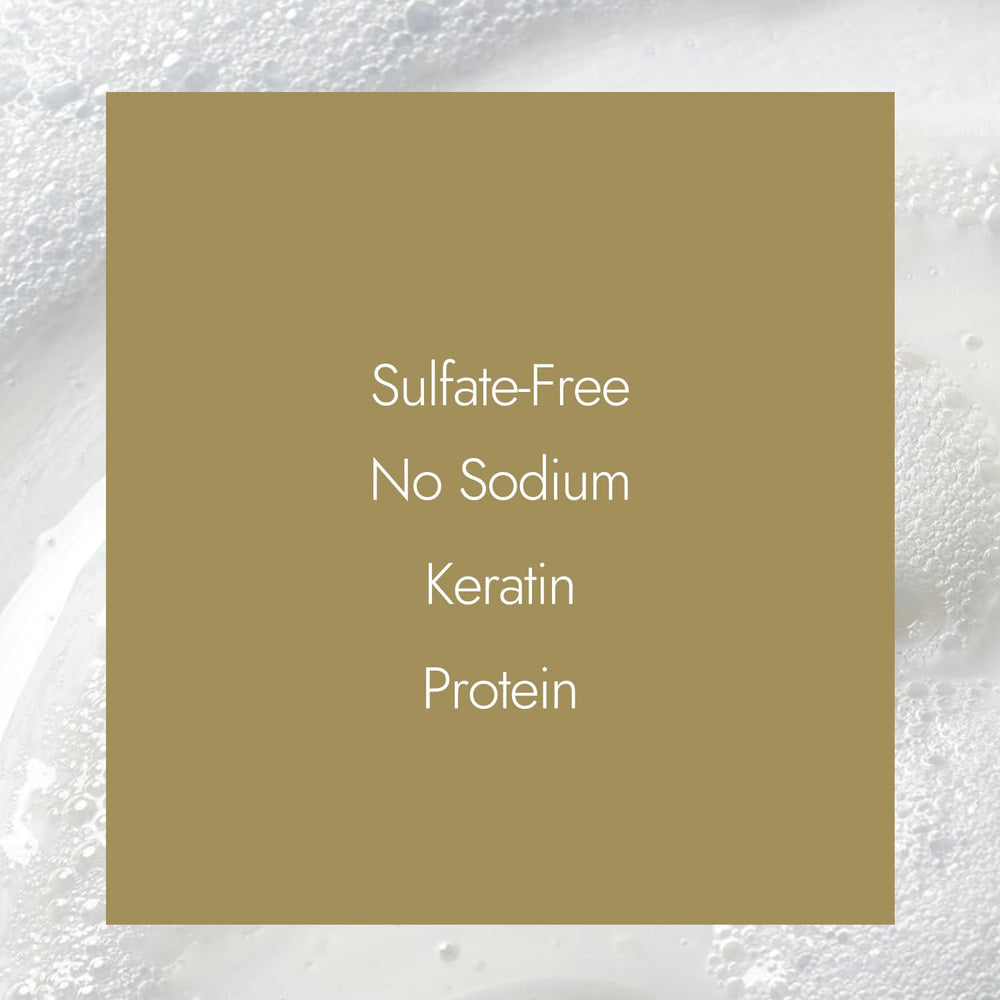 Ion Shampoing lissage kératine, symbole sans sulfates, lavage en douceur.