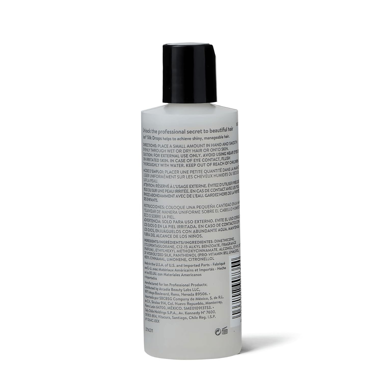 Ion Silk Drops – texture légère appliquée sur cheveux humides