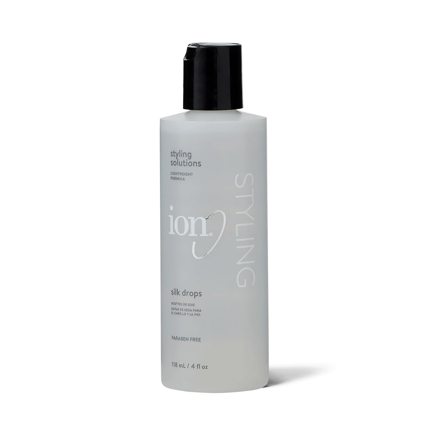 Ion Silk Drops – flacon, brillance fluide pour cheveux nourris