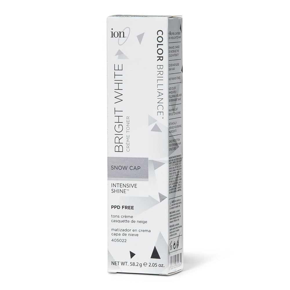 Ion Snow Cap Crème Toner, flacon: application précise et neutralisation des tons indésirables.