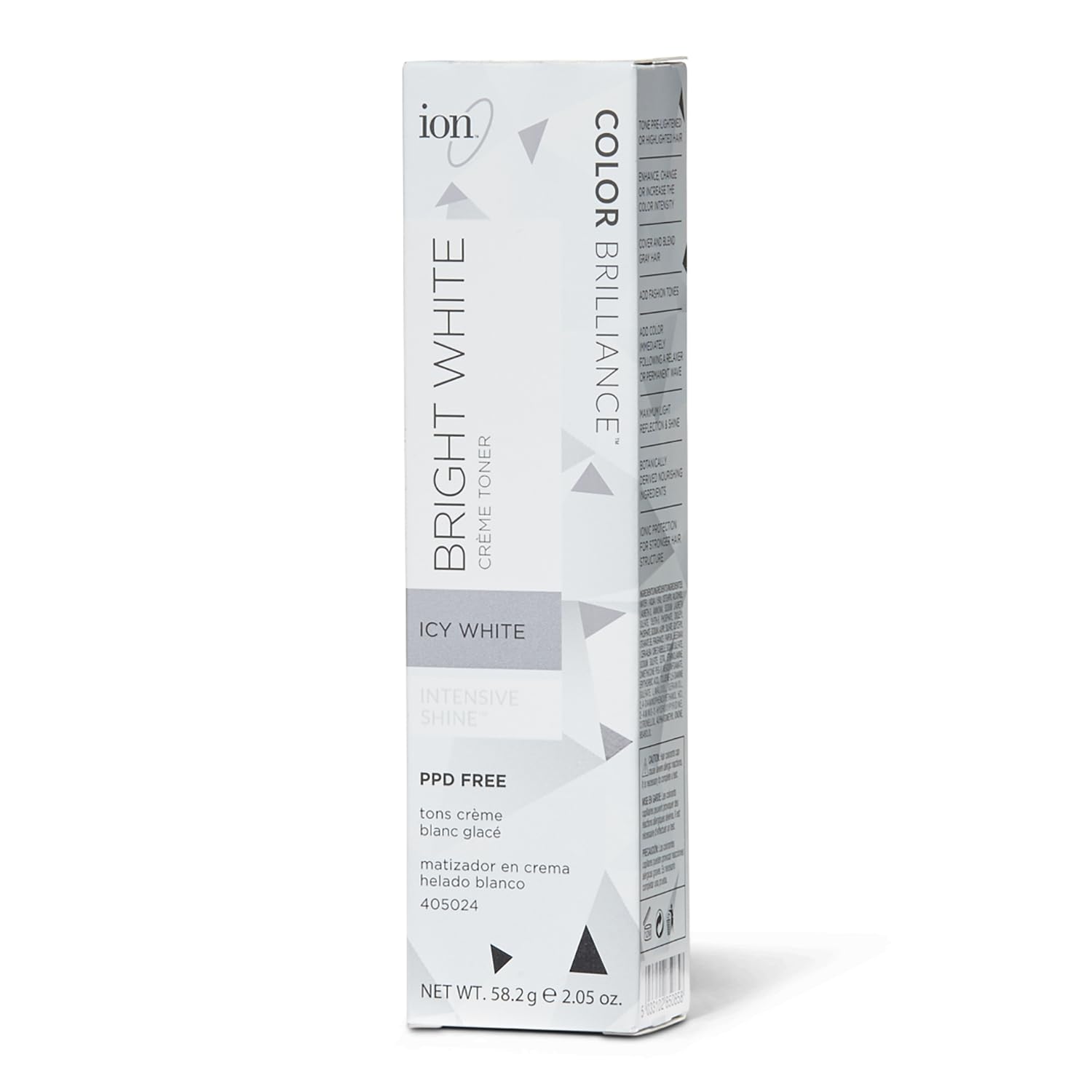 Ion Toner Creme Permanente – bouteille: couleur uniforme et couverture gris fiable