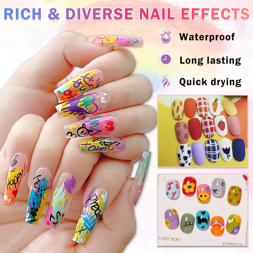 IONSGAKO stylo-nail-art-longue-duree couleurs durables