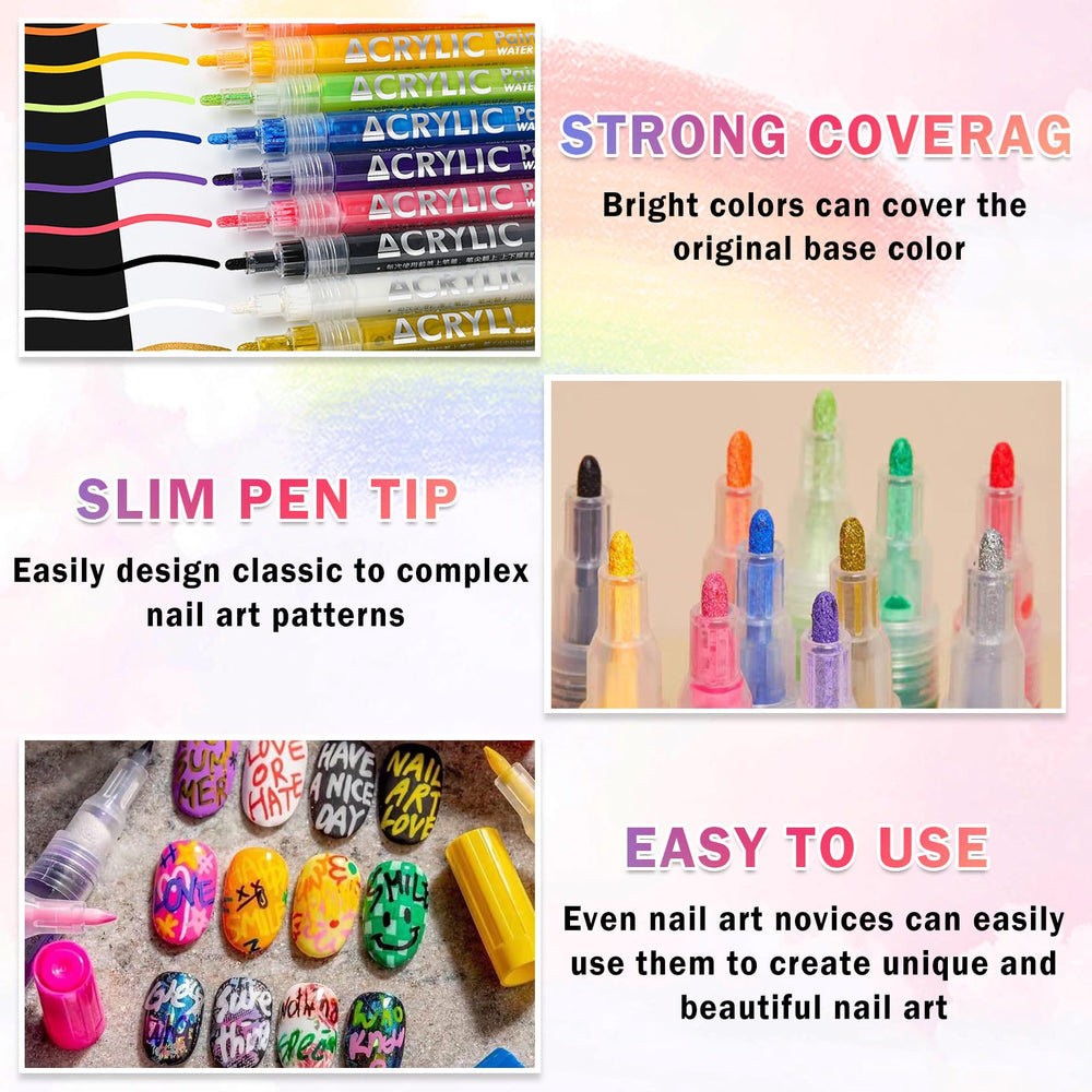 IONSGAKO stylo-nail-art-traits-dots pour motifs simples et modernes