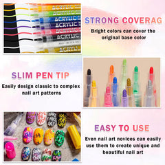 IONSGAKO stylo-nail-art-traits-dots pour motifs simples et modernes