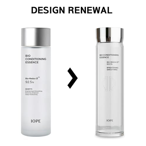 IOPE essence pump being pressed for quick absorption and refreshing feel