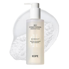 IOPE BIO Mousse-essence - bouteille pompe facilitant l'utilisation quotidienne