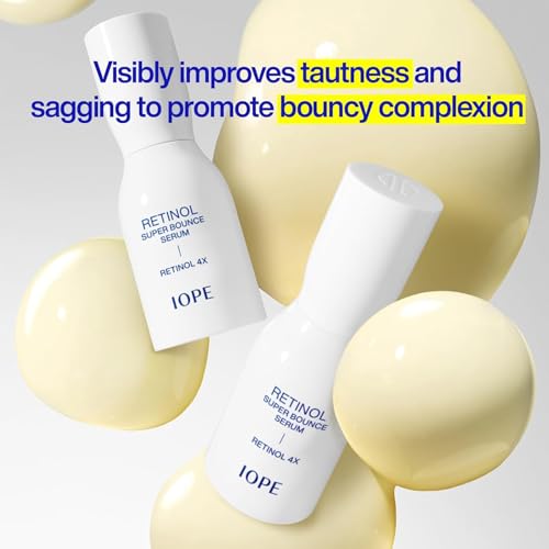 IOPE Retinol Super Bounce : emballage élégant et pratique pour votre rituel.