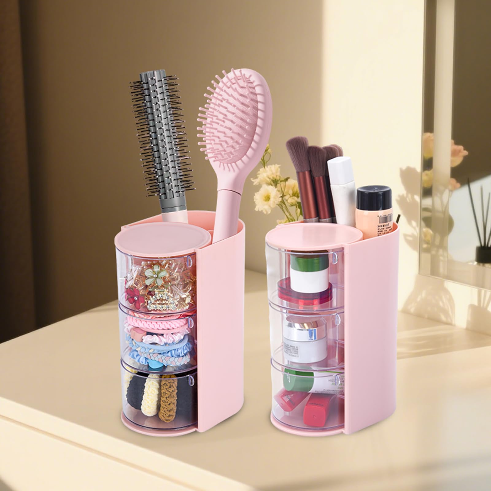IPENP cadeau idéal organisateur cheveux rose pour chambre ou bureau