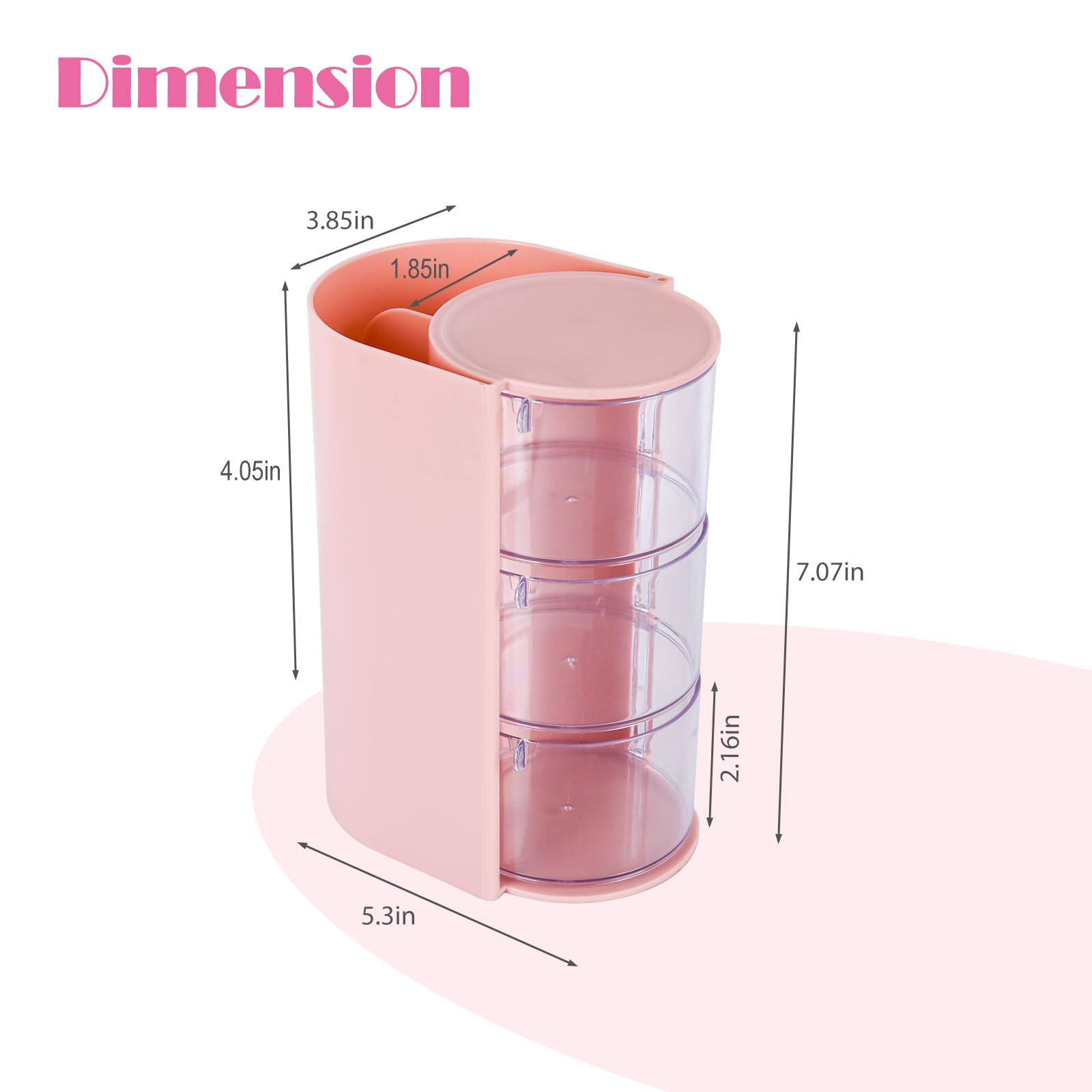 IPENP organisateur cheveux rose diviseurs reglables