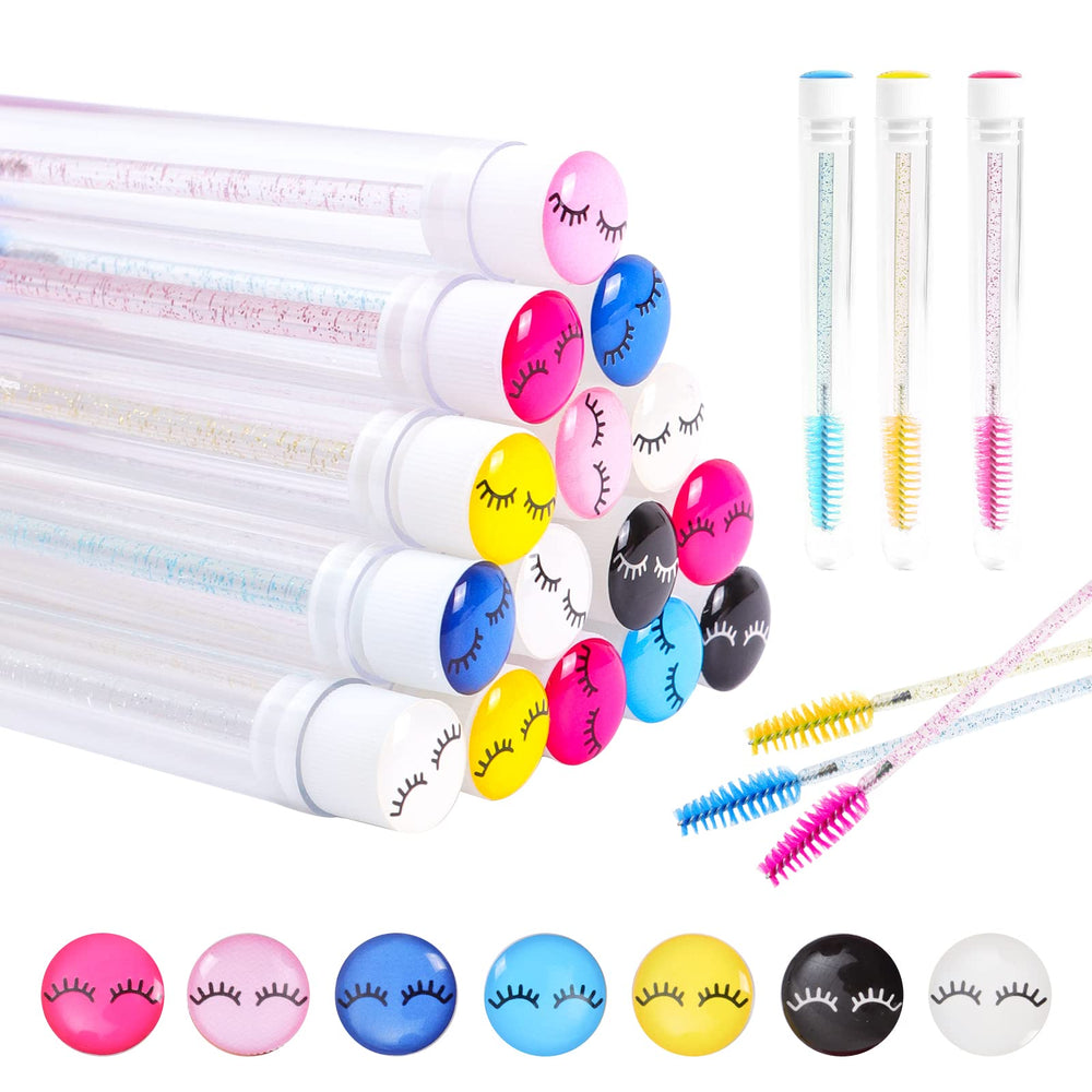 Ipien embouts brosse cils colorés, utilisation polyvalente et propre.