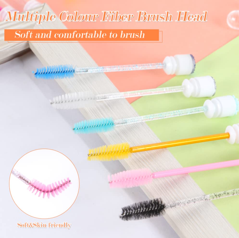 Ipien ensemble brosses cils jetables colorées, rangement et transport faciles.