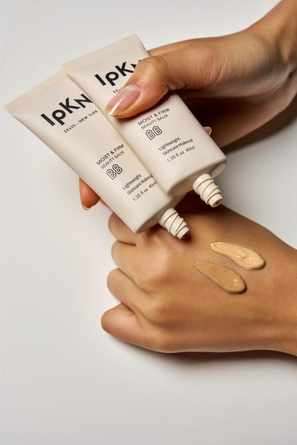 IPKN Crème BB Hydratante et Raffermissante – fini mat parfait sous maquillage