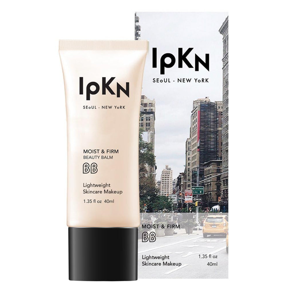 IPKN Moist & Firm BB Cream bottle showcases a lightweight, hydrating base.