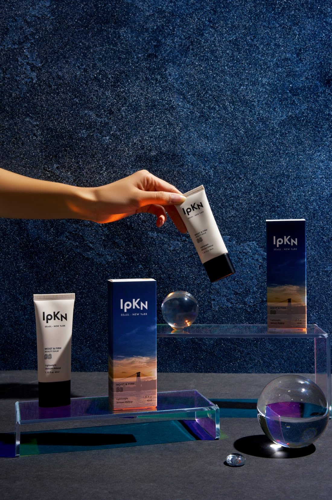 IPKN BB Cream finish blends naturally for radiant, subtle coverage.