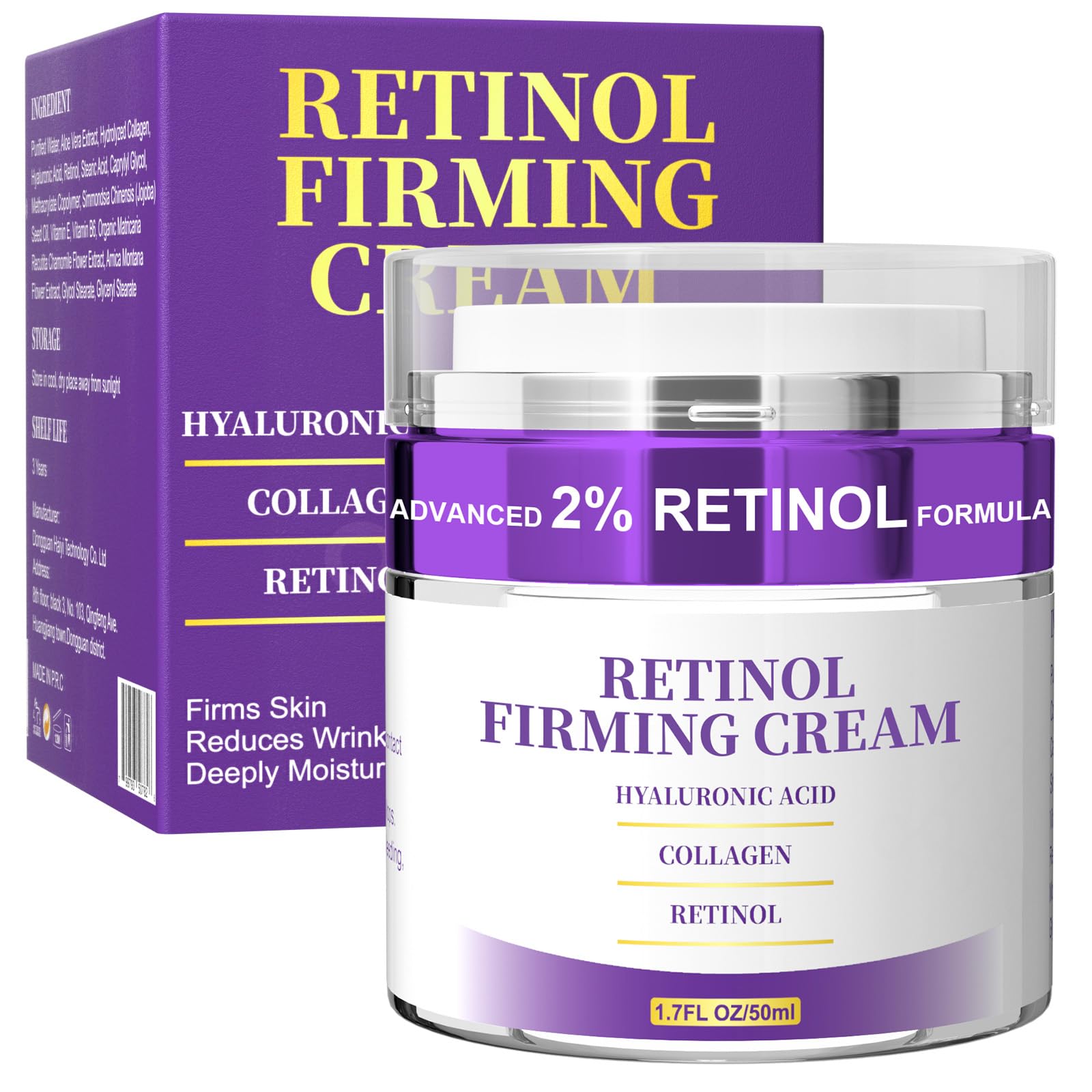 Ippurger crème retinol visage bouteille – soin quotidien hydratant et revitalisant