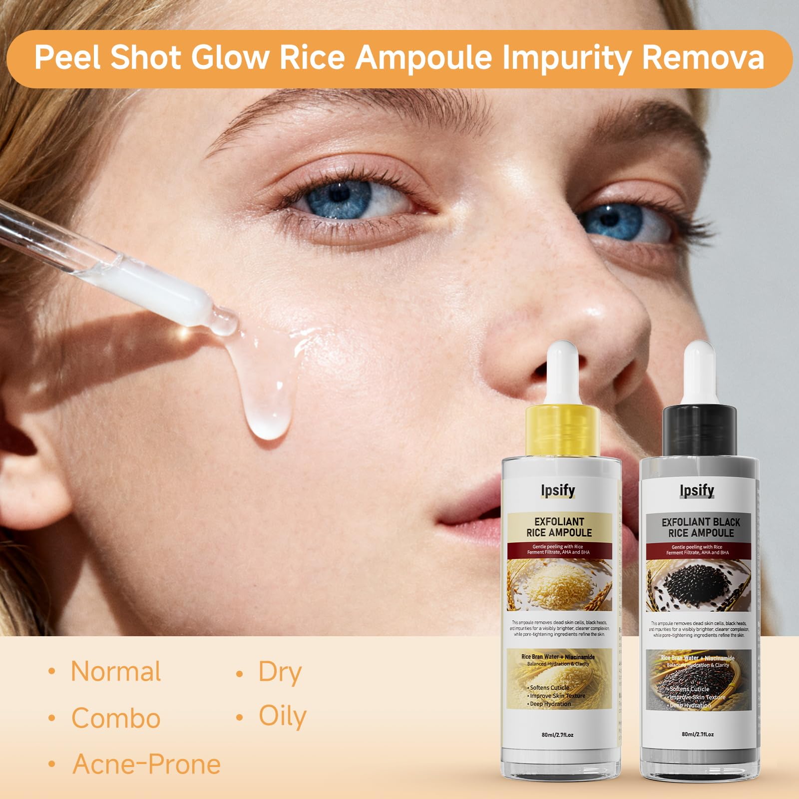 Ipsify Peel Shot Glow – routine visage rapide pour une peau plus lisse et lumineuse
