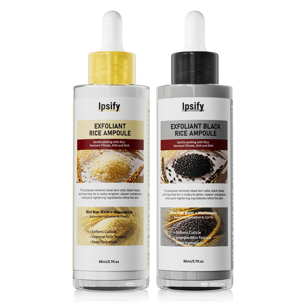 Ipsify Peel Shot Glow – bouteille riz blanc, peut lisser les pores et éclairer le teint