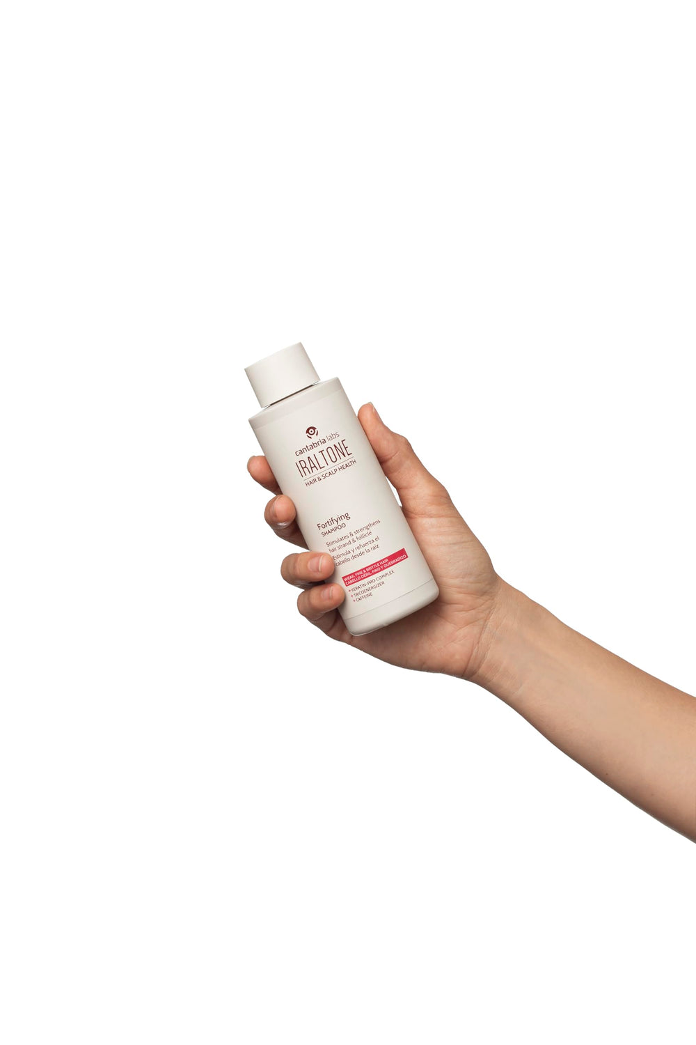 IRALTONE Fortifiant, application sur cheveux humides, hydratation et vitalité après le rinçage.