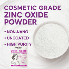iReaLax poudre zinc oxide, cuillère doseuse gratuite pour mesurer facilement