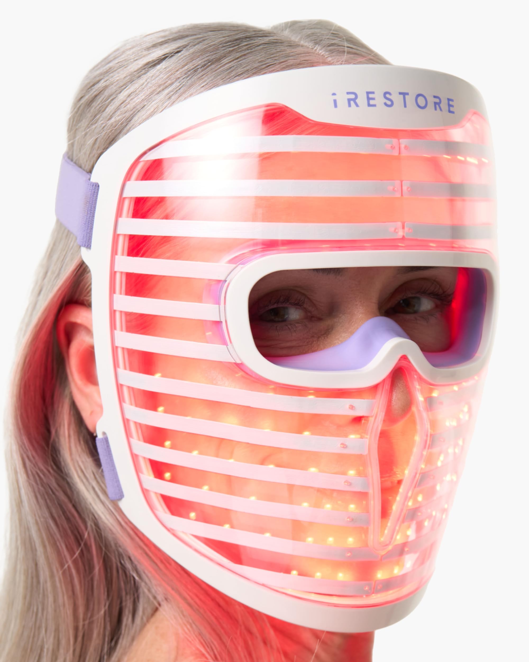 iRestore masque LED visage 360 LEDs pour un teint uniforme