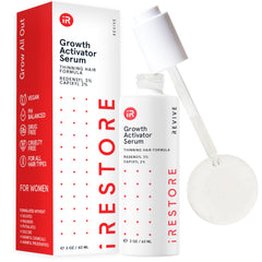 Sérum iRestore dans sa bouteille, démarrage facile pour densifier les cheveux